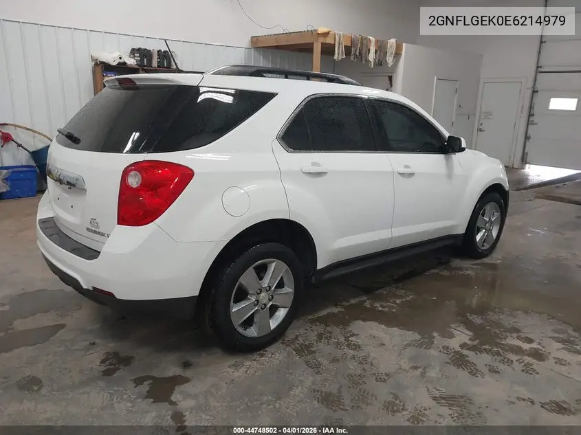 2GNFLGEK0E6214979 2014 Chevrolet Equinox 2Lt