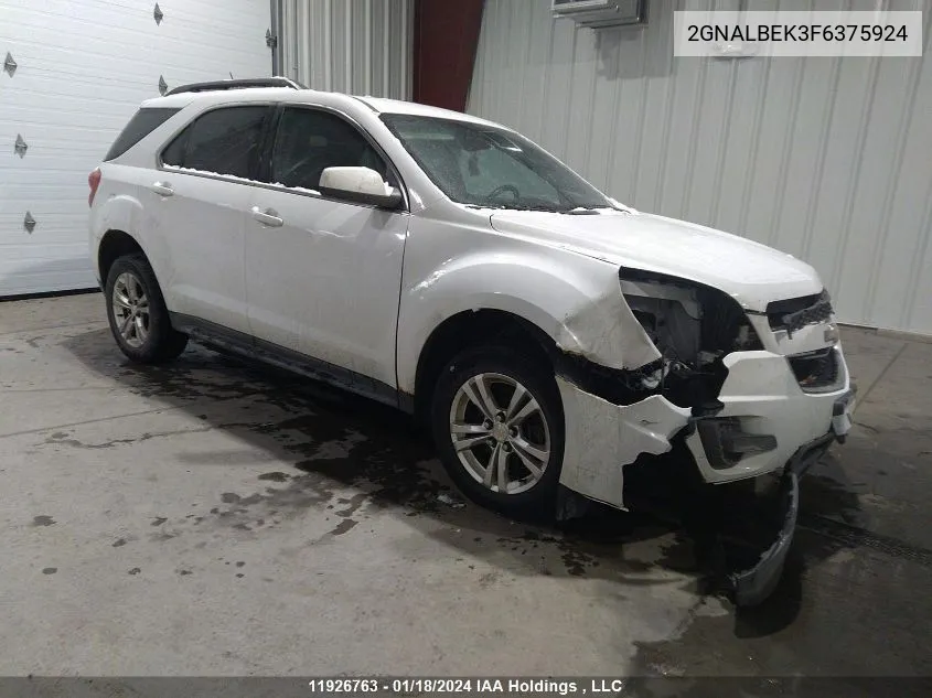 2GNALBEK3F6375924 2015 Chevrolet Equinox Lt