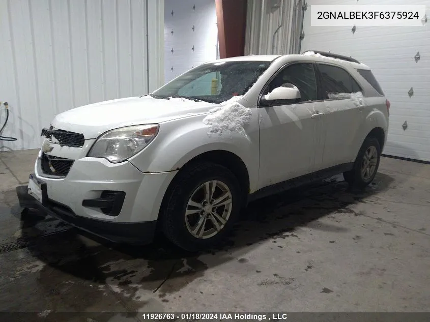 2GNALBEK3F6375924 2015 Chevrolet Equinox Lt