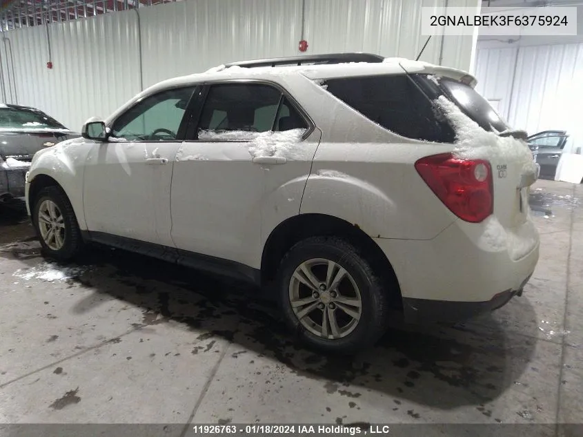 2GNALBEK3F6375924 2015 Chevrolet Equinox Lt