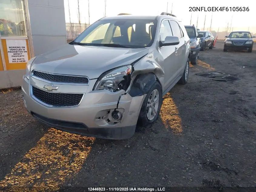 2GNFLGEK4F6105636 2015 Chevrolet Equinox 2Lt