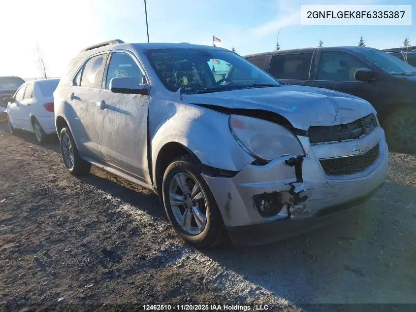 2GNFLGEK8F6335387 2015 Chevrolet Equinox Lt