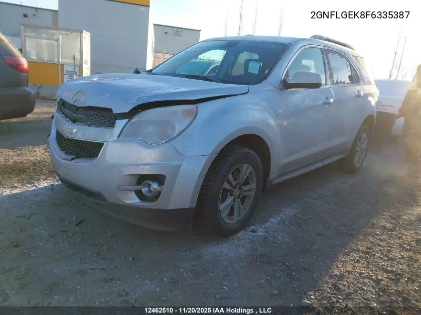 2GNFLGEK8F6335387 2015 Chevrolet Equinox Lt