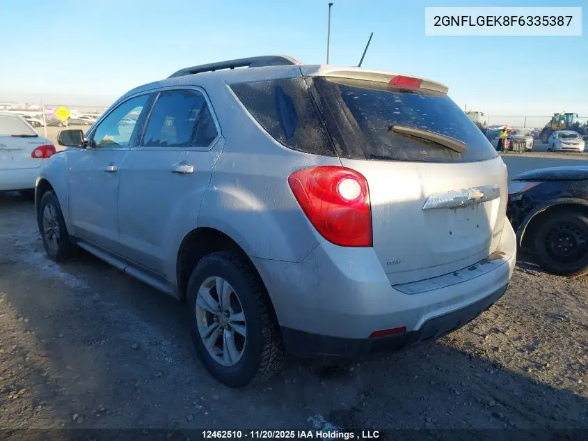 2GNFLGEK8F6335387 2015 Chevrolet Equinox Lt