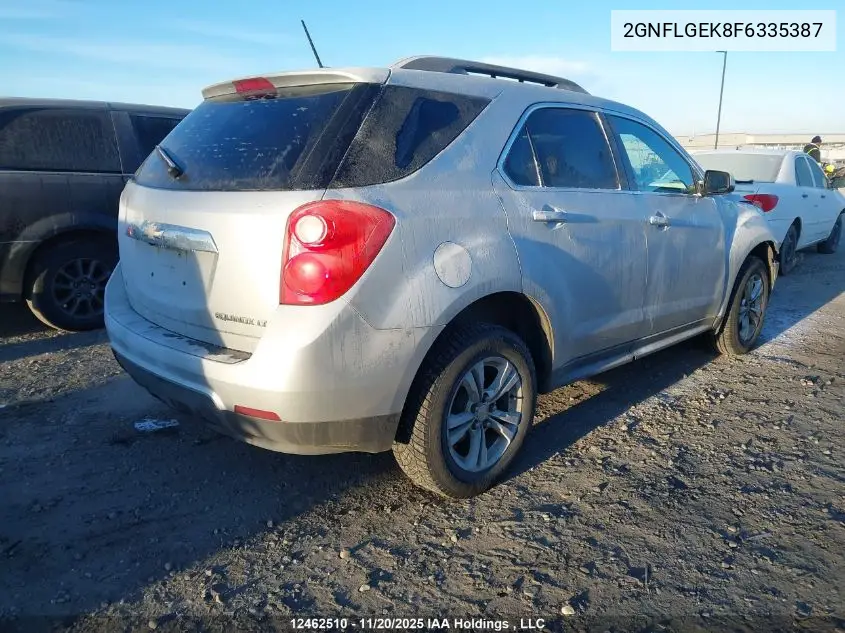 2GNFLGEK8F6335387 2015 Chevrolet Equinox Lt