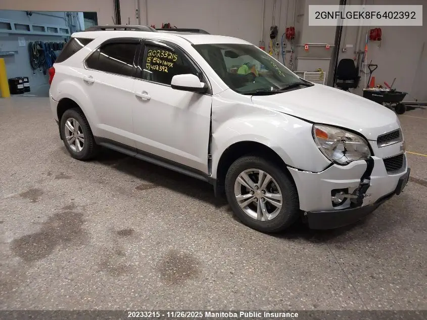 2GNFLGEK8F6402392 2015 Chevrolet Equinox Lt