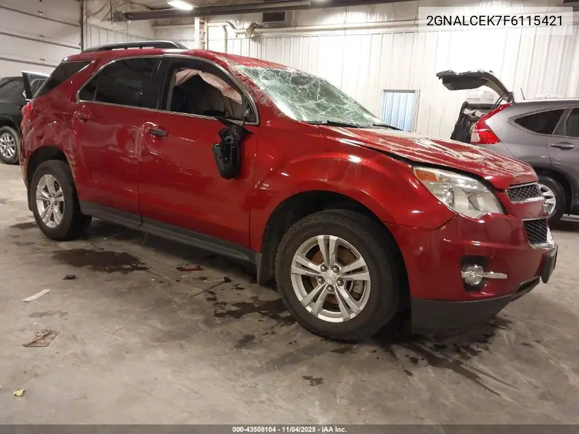 2GNALCEK7F6115421 2015 Chevrolet Equinox 2Lt