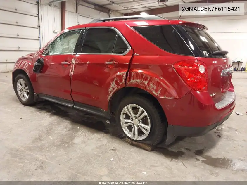 2GNALCEK7F6115421 2015 Chevrolet Equinox 2Lt