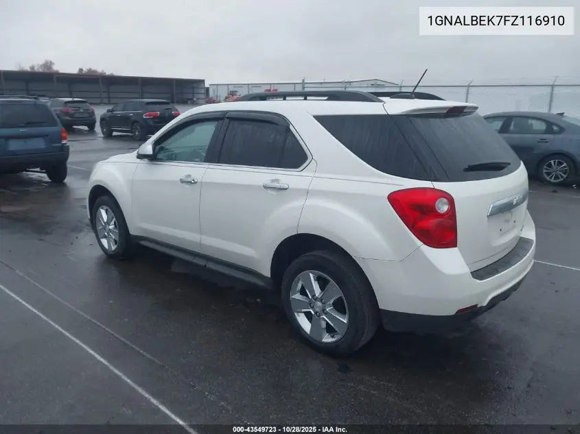 1GNALBEK7FZ116910 2015 Chevrolet Equinox 1Lt