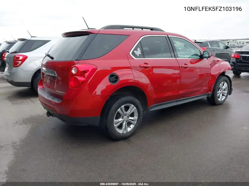 1GNFLFEK5FZ103196 2015 Chevrolet Equinox 1Lt