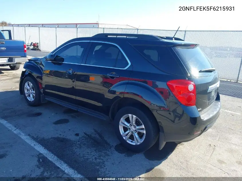 2GNFLFEK5F6215931 2015 Chevrolet Equinox 1Lt