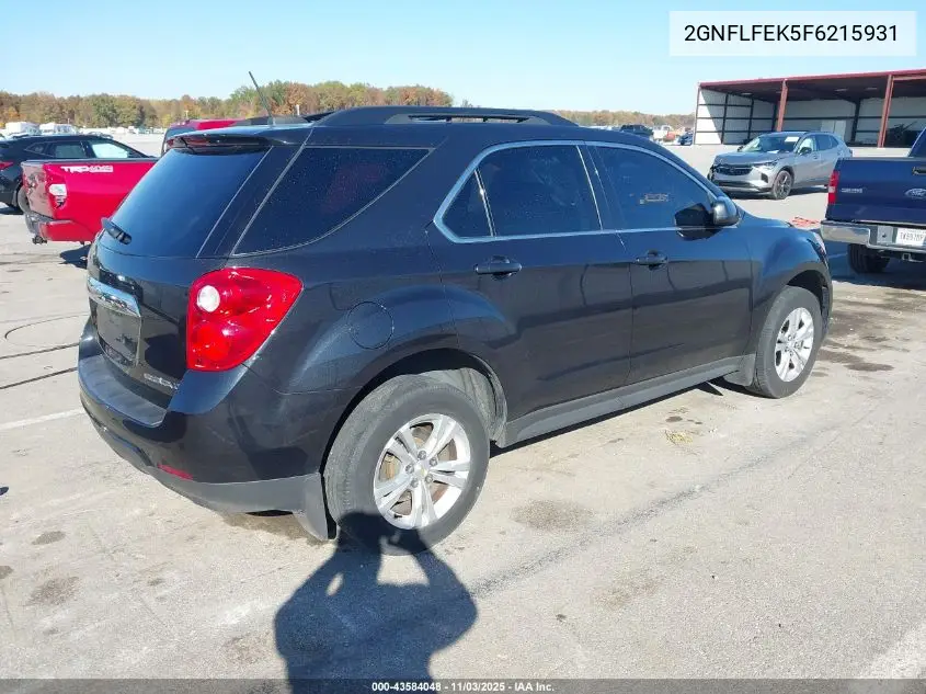 2GNFLFEK5F6215931 2015 Chevrolet Equinox 1Lt
