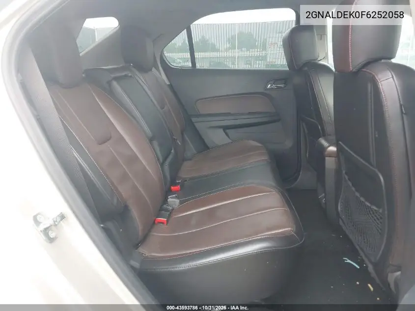 2GNALDEK0F6252058 2015 Chevrolet Equinox Ltz