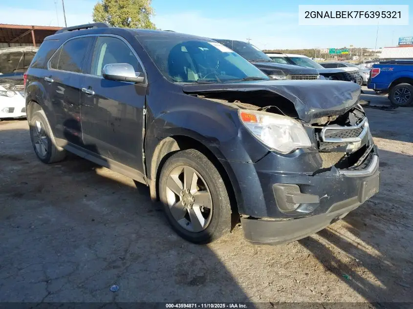 2GNALBEK7F6395321 2015 Chevrolet Equinox 1Lt