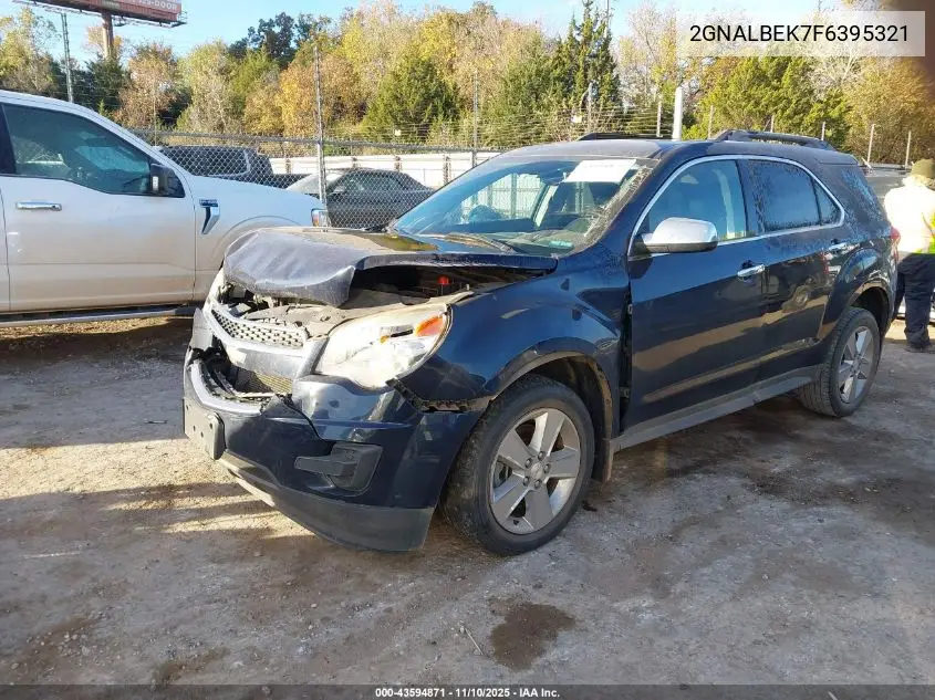 2GNALBEK7F6395321 2015 Chevrolet Equinox 1Lt