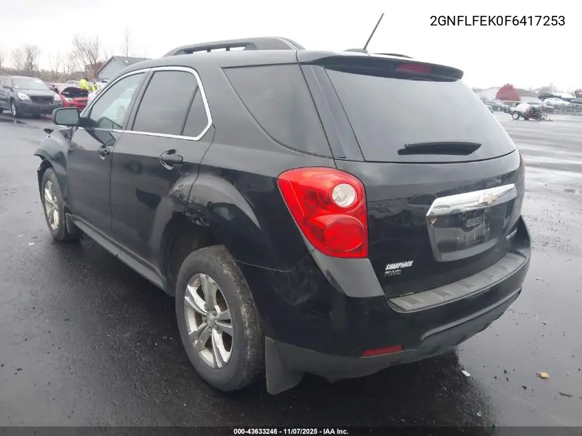 2GNFLFEK0F6417253 2015 Chevrolet Equinox 1Lt