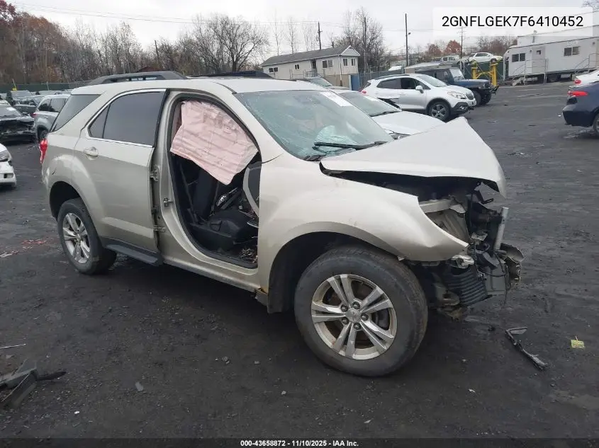 2GNFLGEK7F6410452 2015 Chevrolet Equinox 2Lt