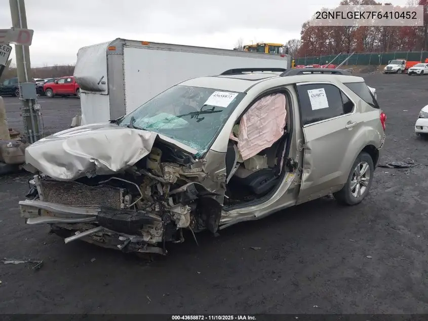 2GNFLGEK7F6410452 2015 Chevrolet Equinox 2Lt