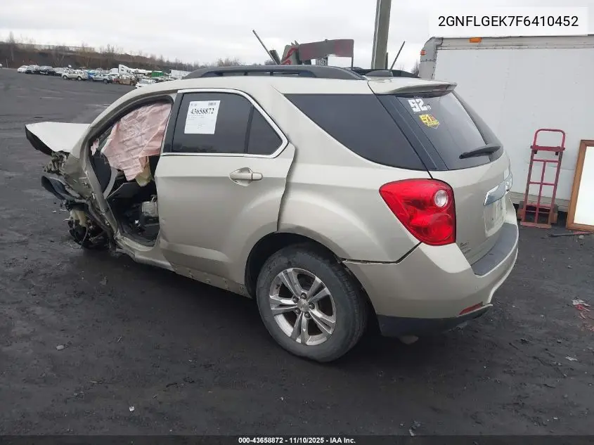 2GNFLGEK7F6410452 2015 Chevrolet Equinox 2Lt