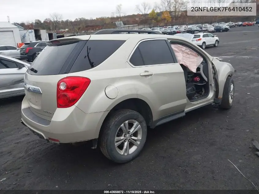 2GNFLGEK7F6410452 2015 Chevrolet Equinox 2Lt