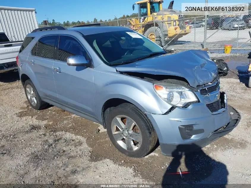 2GNALBEK6F6138392 2015 Chevrolet Equinox 1Lt