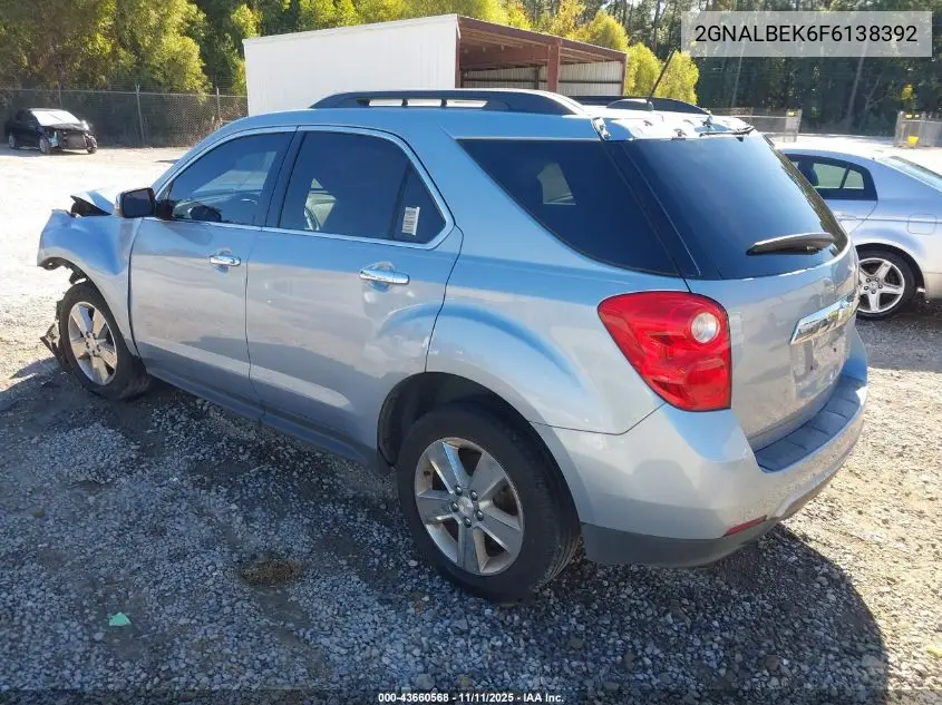 2GNALBEK6F6138392 2015 Chevrolet Equinox 1Lt