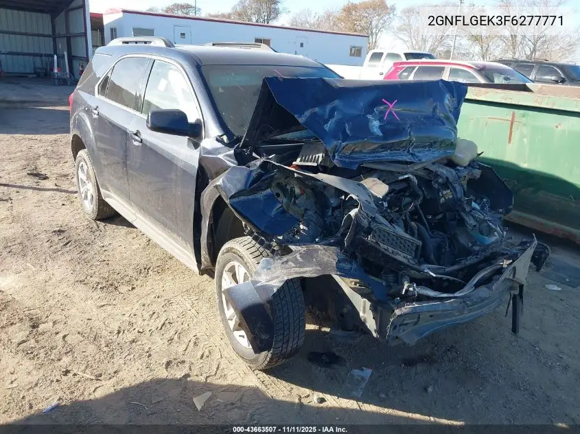 2GNFLGEK3F6277771 2015 Chevrolet Equinox 2Lt