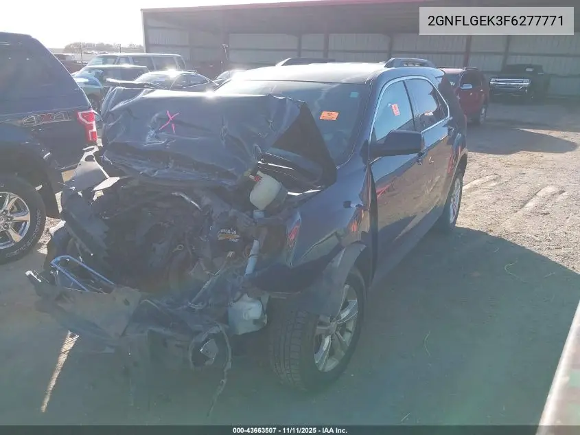 2GNFLGEK3F6277771 2015 Chevrolet Equinox 2Lt