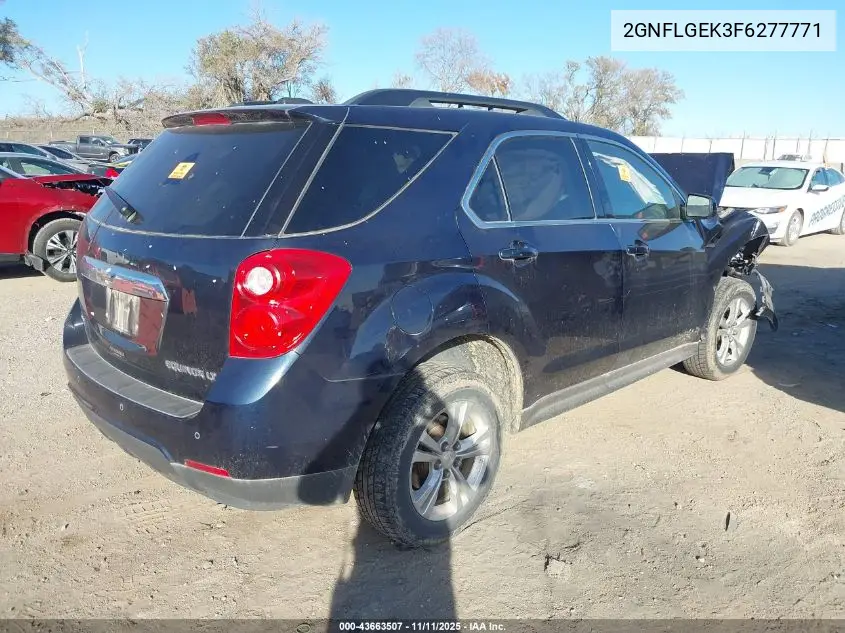 2GNFLGEK3F6277771 2015 Chevrolet Equinox 2Lt