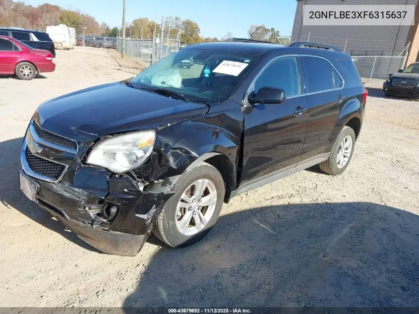 2GNFLBE3XF6315637 2015 Chevrolet Equinox 1Lt