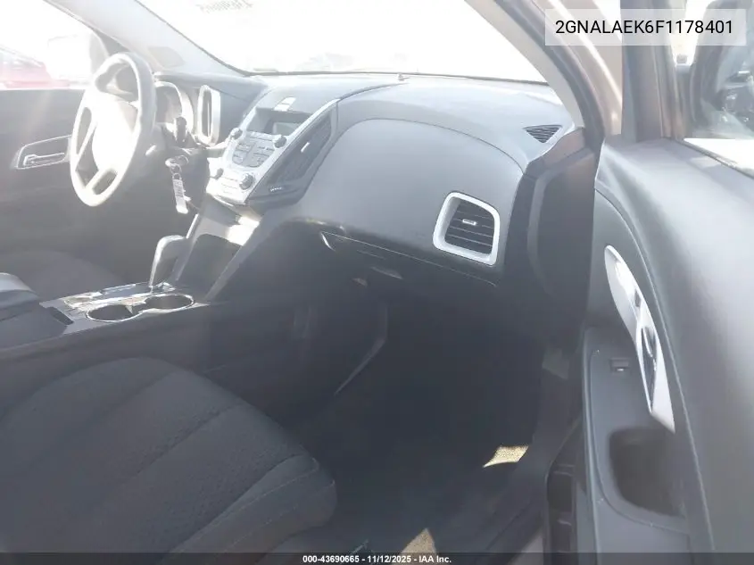 2GNALAEK6F1178401 2015 Chevrolet Equinox Ls