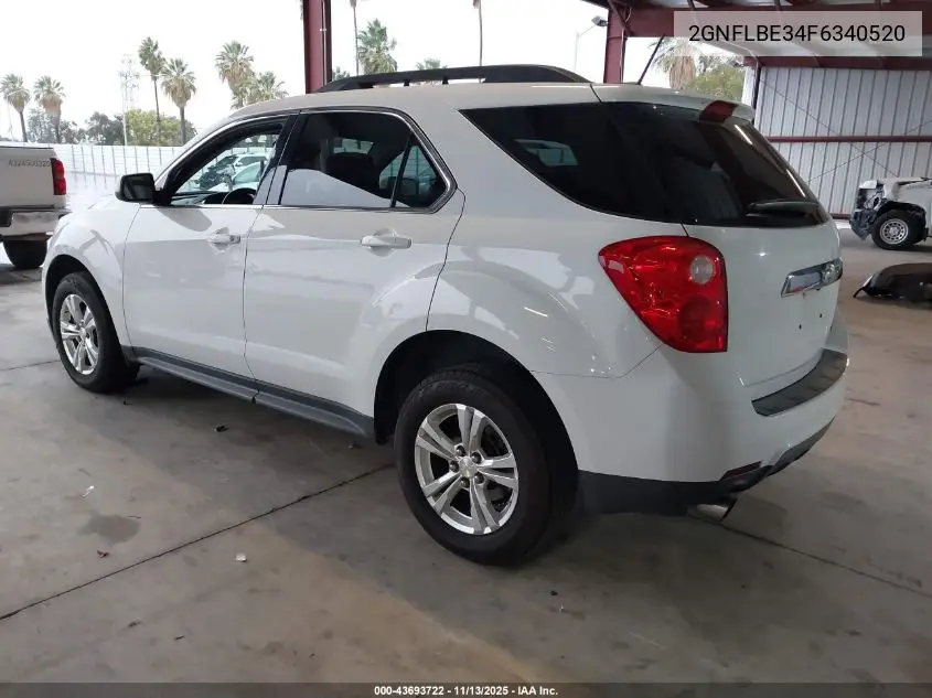 2GNFLBE34F6340520 2015 Chevrolet Equinox 1Lt