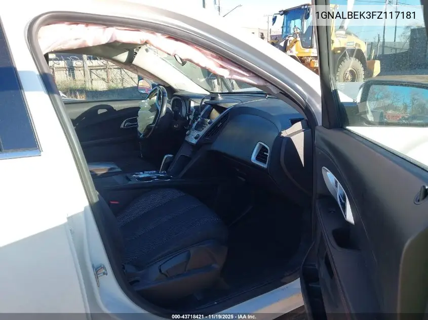 1GNALBEK3FZ117181 2015 Chevrolet Equinox 1Lt