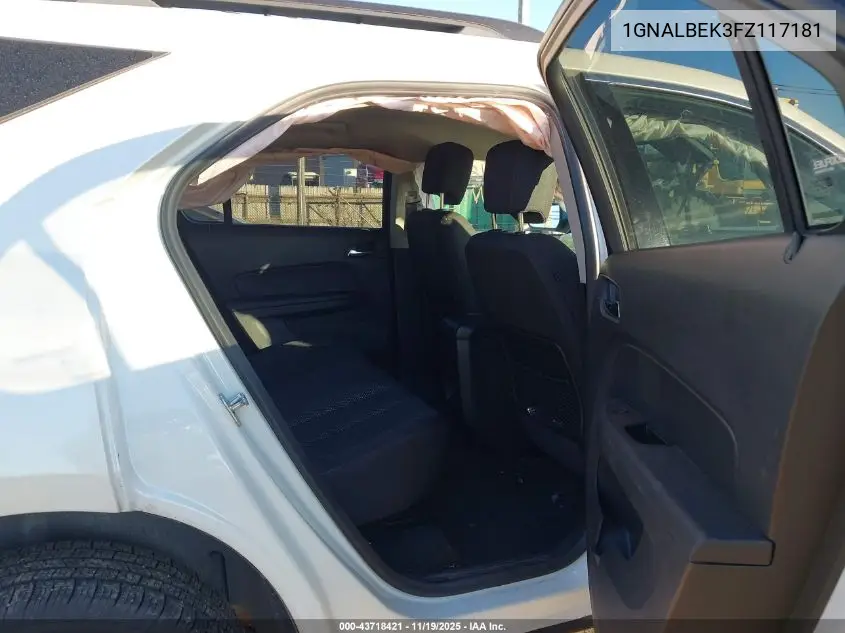 1GNALBEK3FZ117181 2015 Chevrolet Equinox 1Lt