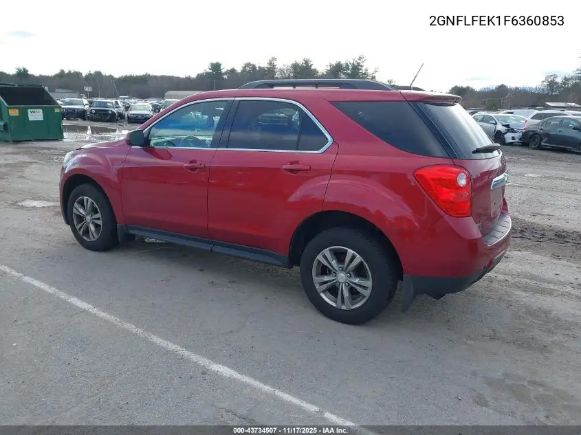 2GNFLFEK1F6360853 2015 Chevrolet Equinox 1Lt