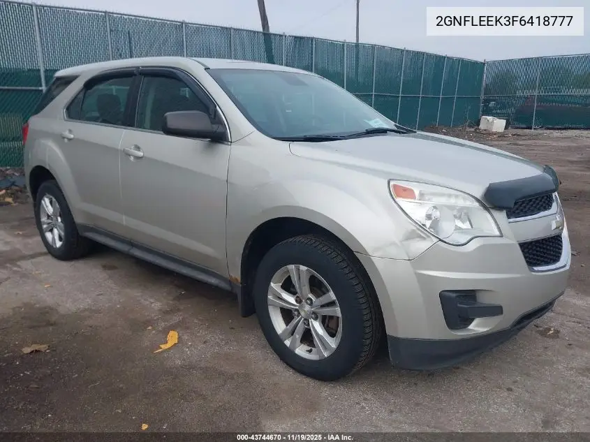 2GNFLEEK3F6418777 2015 Chevrolet Equinox Ls