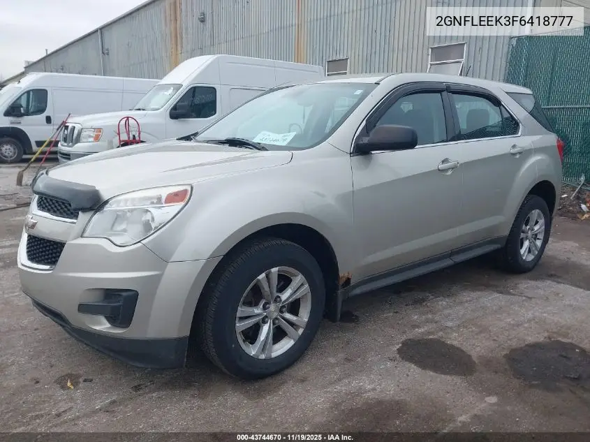 2GNFLEEK3F6418777 2015 Chevrolet Equinox Ls