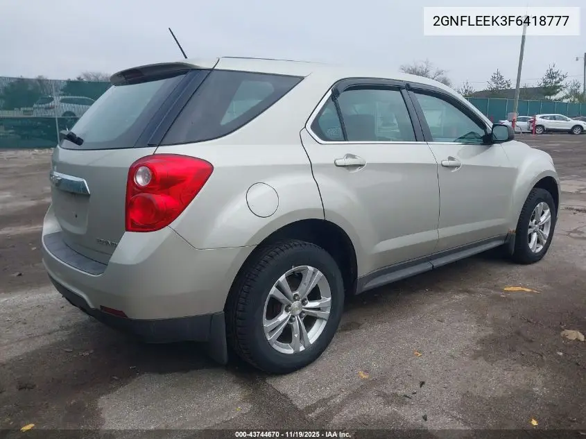 2GNFLEEK3F6418777 2015 Chevrolet Equinox Ls