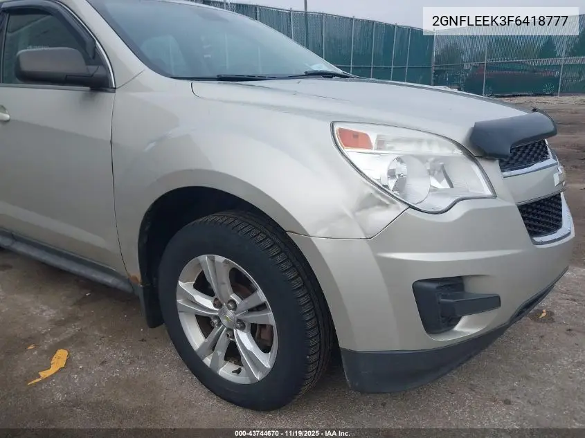 2GNFLEEK3F6418777 2015 Chevrolet Equinox Ls