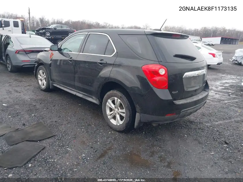 2GNALAEK8F1173135 2015 Chevrolet Equinox Ls