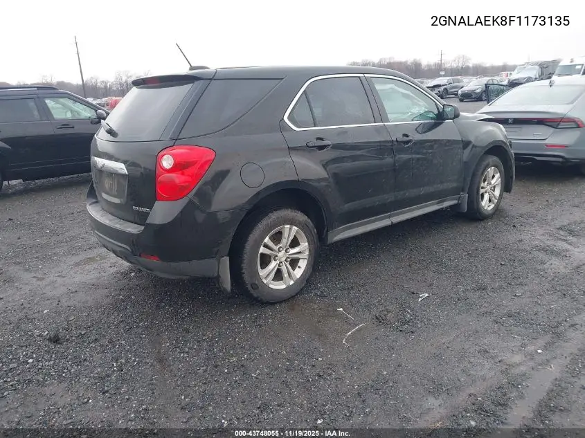 2GNALAEK8F1173135 2015 Chevrolet Equinox Ls