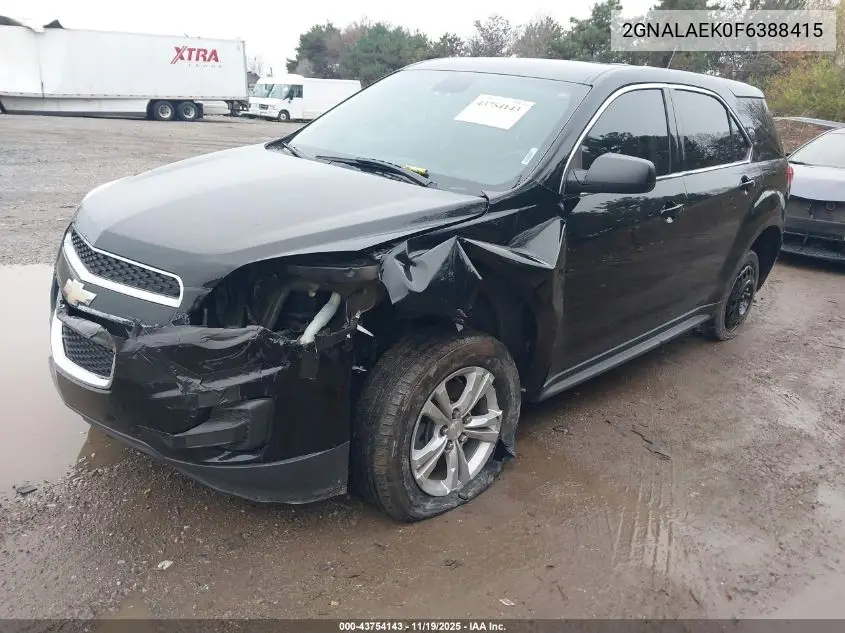 2GNALAEK0F6388415 2015 Chevrolet Equinox Ls