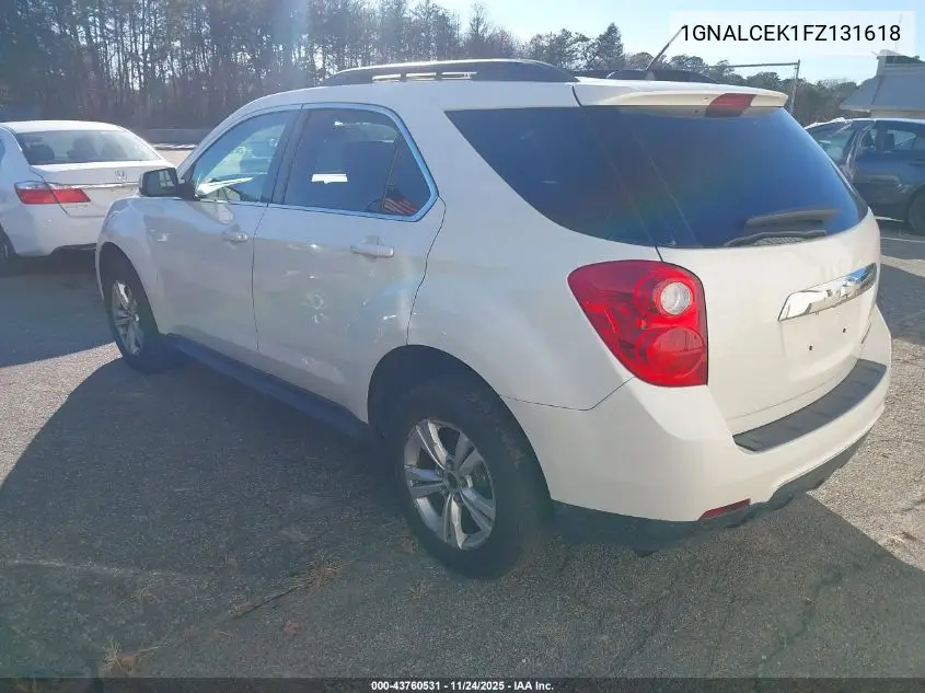 1GNALCEK1FZ131618 2015 Chevrolet Equinox 2Lt