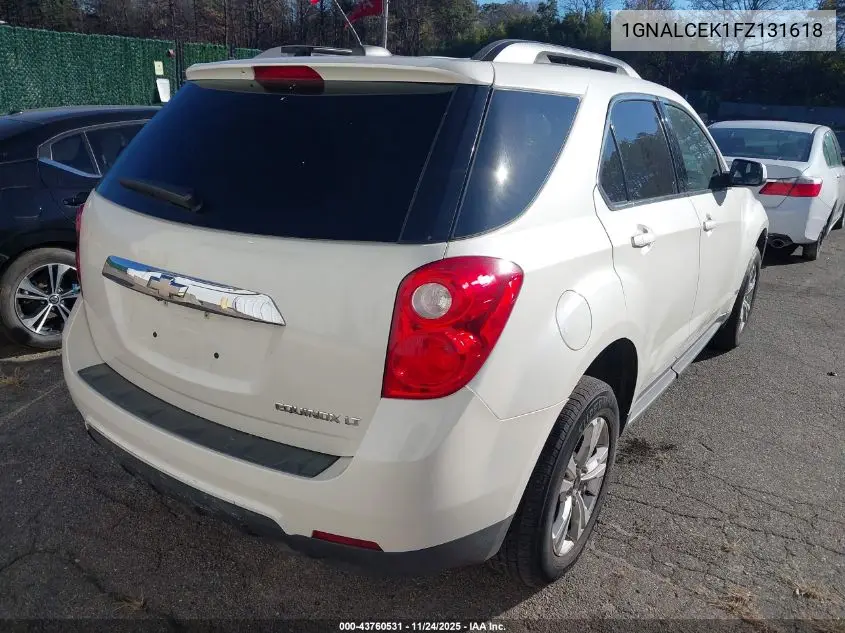 1GNALCEK1FZ131618 2015 Chevrolet Equinox 2Lt