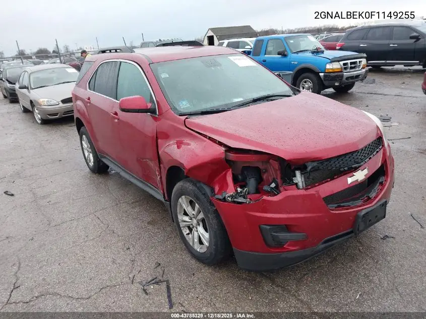 2GNALBEK0F1149255 2015 Chevrolet Equinox 1Lt