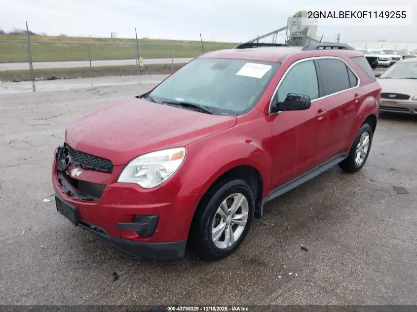 2GNALBEK0F1149255 2015 Chevrolet Equinox 1Lt