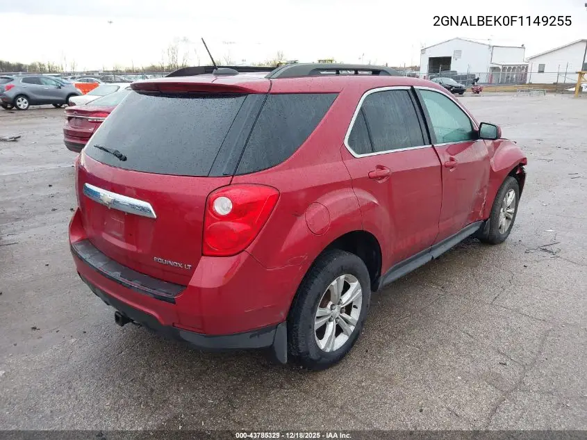 2GNALBEK0F1149255 2015 Chevrolet Equinox 1Lt