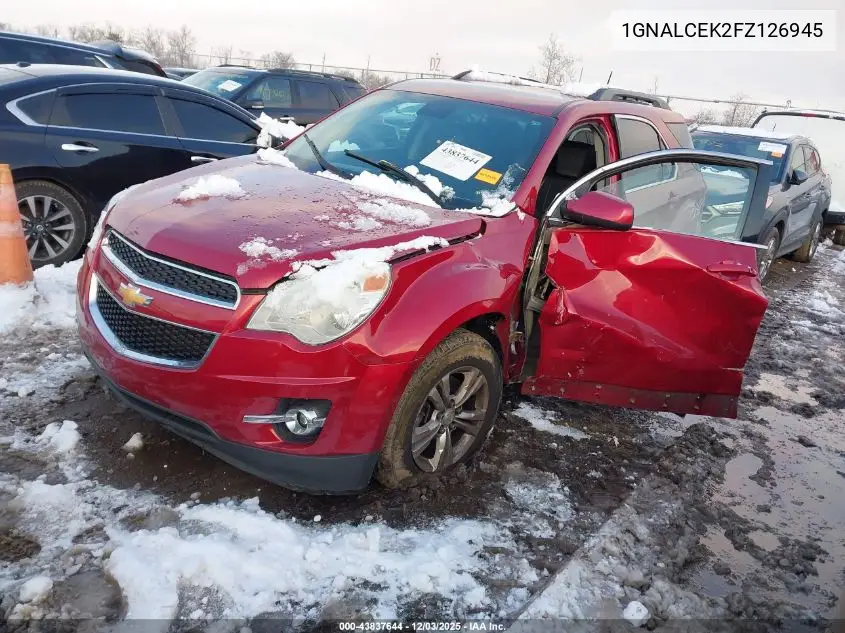 1GNALCEK2FZ126945 2015 Chevrolet Equinox 2Lt