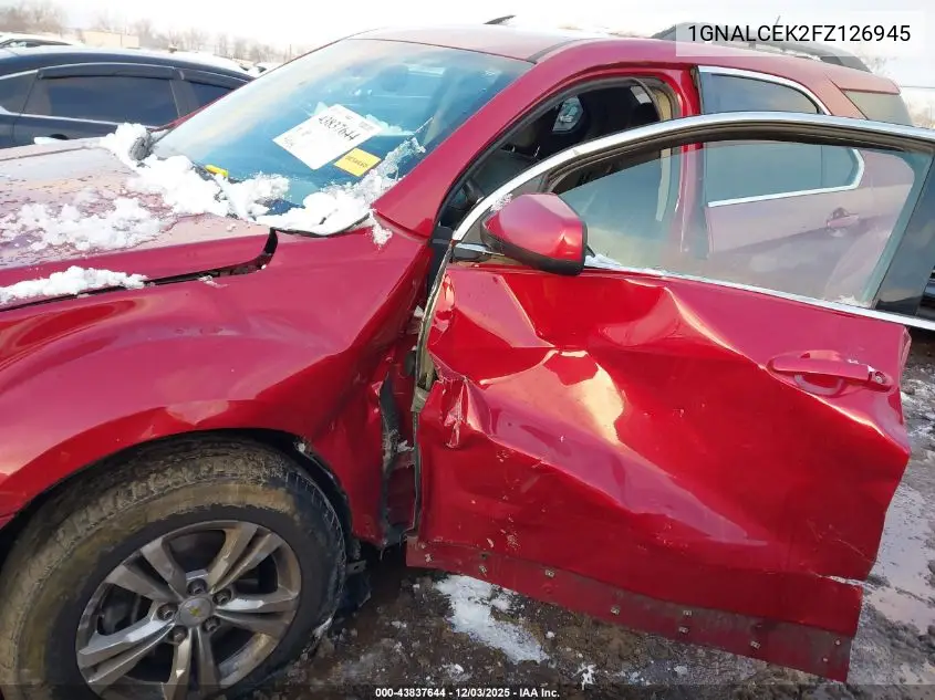 1GNALCEK2FZ126945 2015 Chevrolet Equinox 2Lt