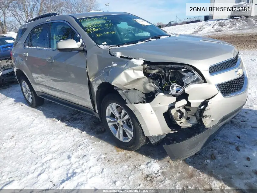 2GNALBEK5F6325381 2015 Chevrolet Equinox 1Lt